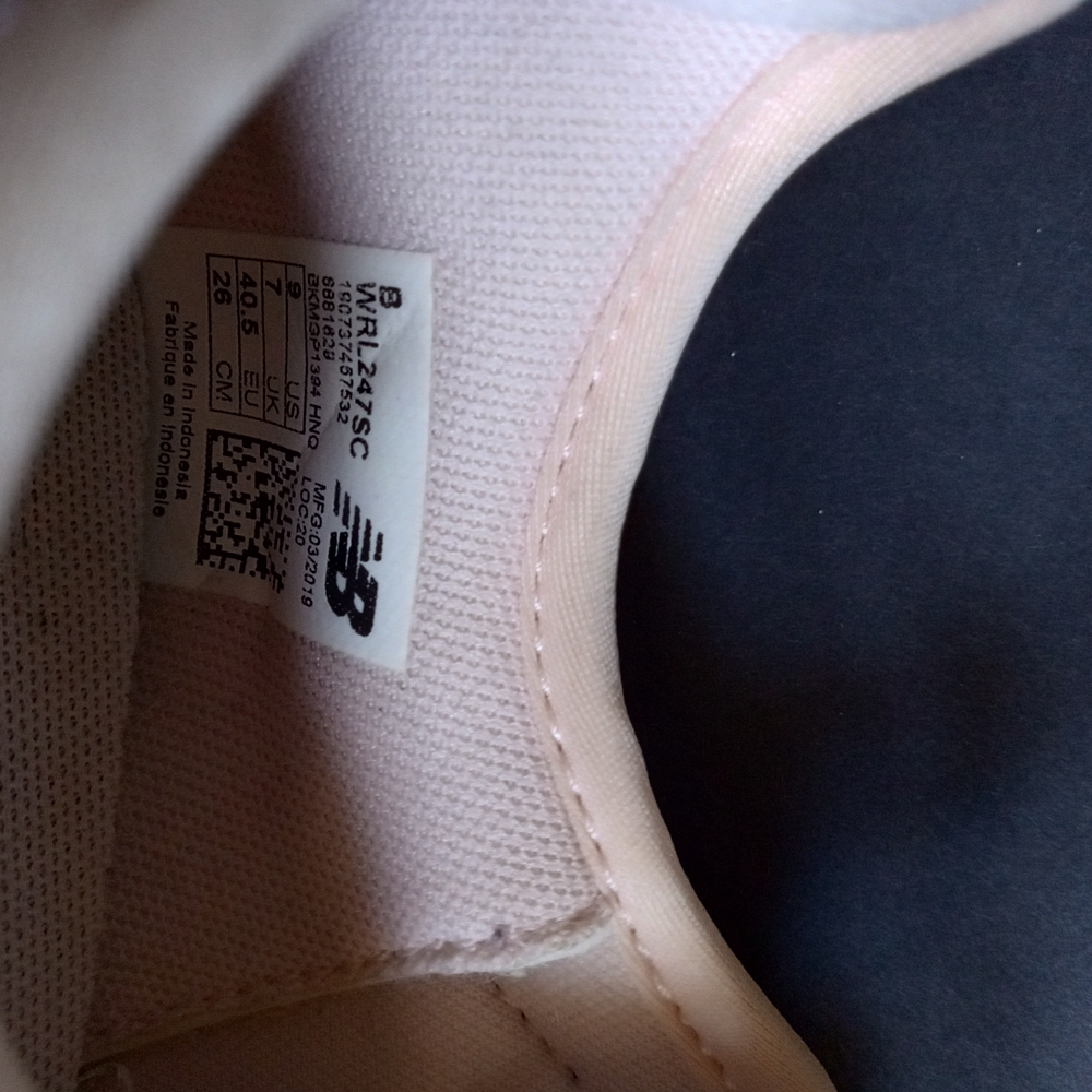 New Balance 247sc Revlite Women's Pale Pink Sneakers - Picture 5 of 6